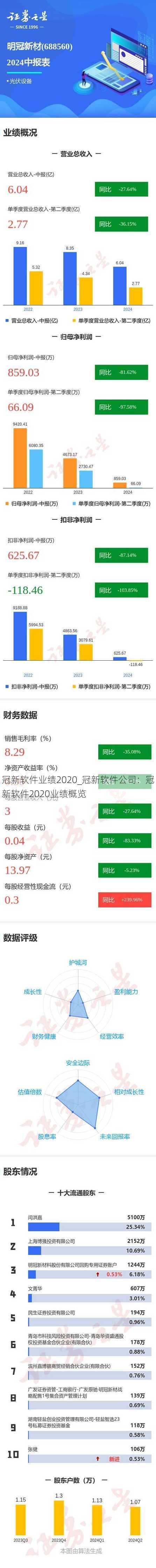 冠新软件业绩2020_冠新软件公司：冠新软件2020业绩概览