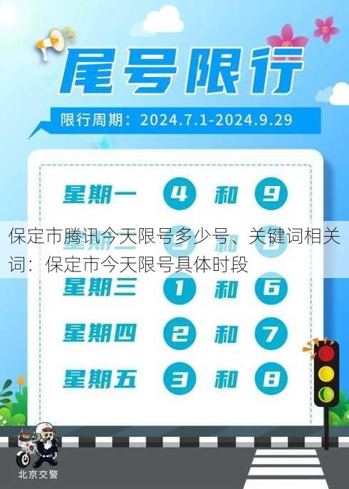 保定市腾讯今天限号多少号、关键词相关词：保定市今天限号具体时段