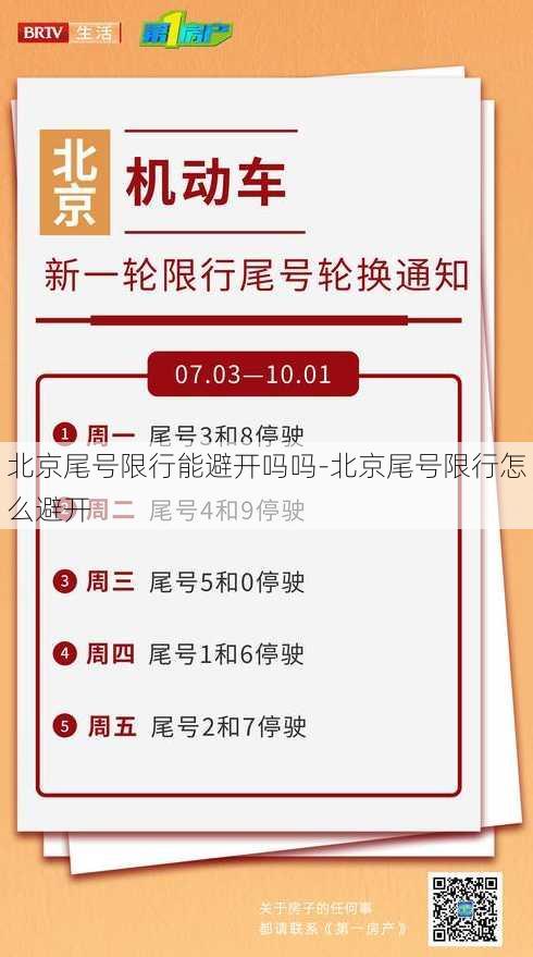 北京尾号限行能避开吗吗-北京尾号限行怎么避开