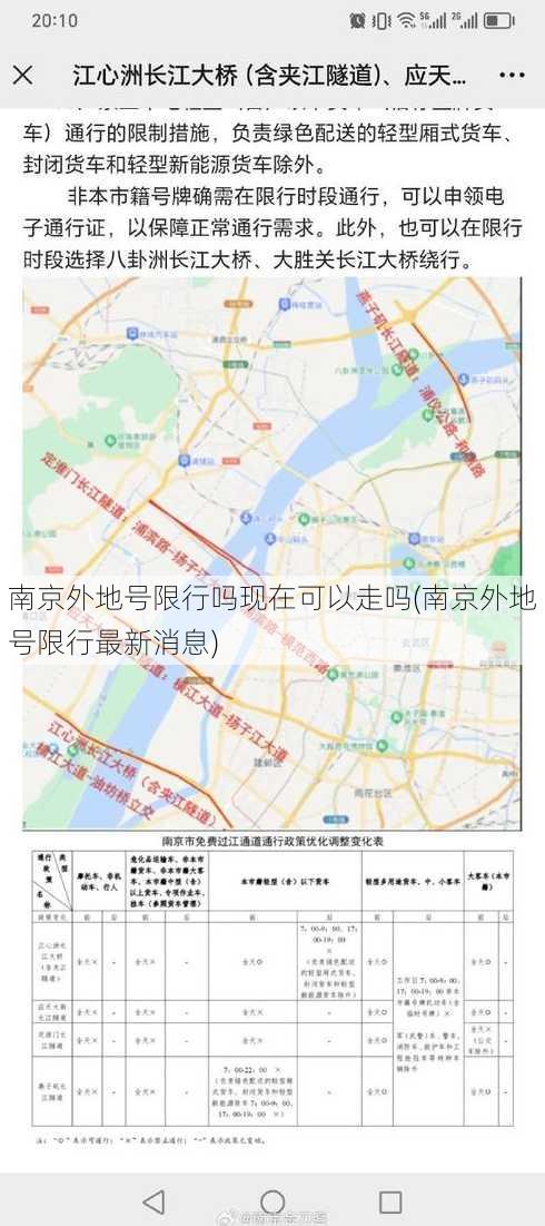 南京外地号限行吗现在可以走吗(南京外地号限行最新消息)