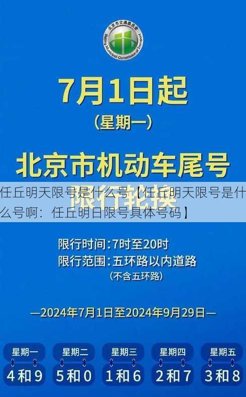 任丘明天限号是什么号【任丘明天限号是什么号啊：任丘明日限号具体号码】