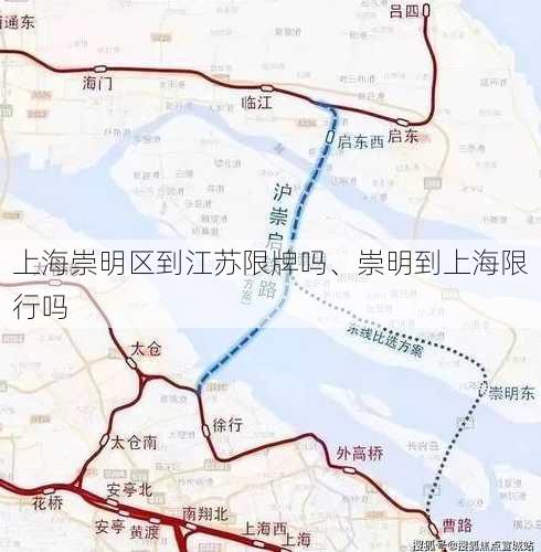 上海崇明区到江苏限牌吗、崇明到上海限行吗