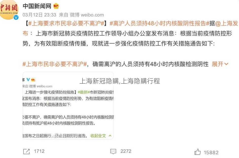 上海新冠隐瞒,上海隐瞒行程