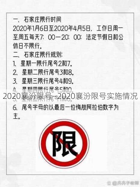 2020襄汾限号—2020襄汾限号实施情况