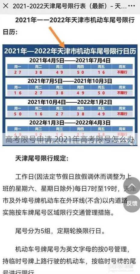 高考限号申请,2021年高考限号怎么办