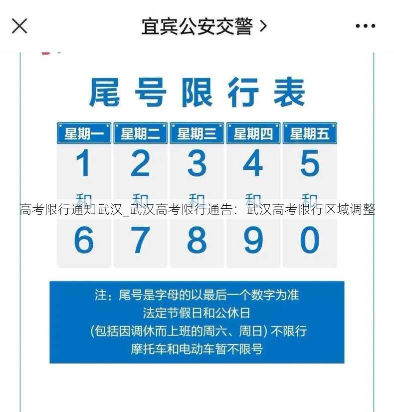 高考限行通知武汉_武汉高考限行通告：武汉高考限行区域调整
