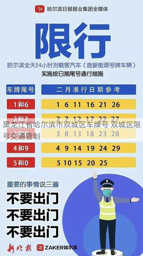 黑龙江省哈尔滨市双城区车牌号 双城区限号交通管制