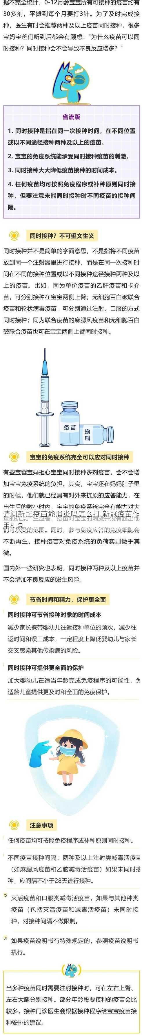 请问新冠疫苗能消炎吗怎么打 新冠疫苗作用机制