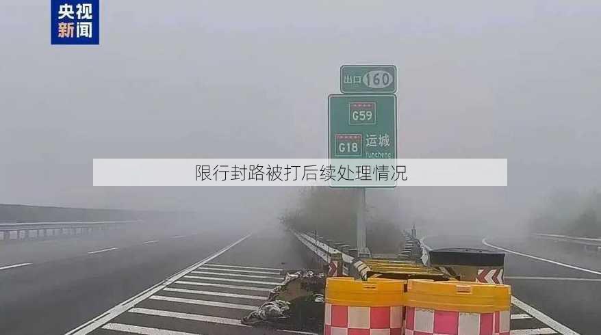 限行封路被打后续处理情况