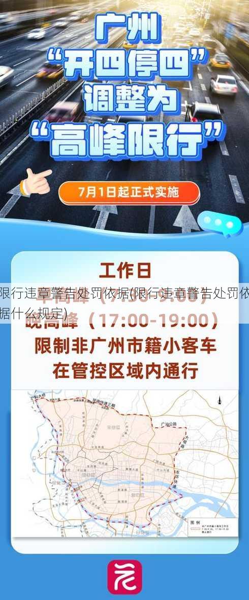 限行违章警告处罚依据(限行违章警告处罚依据什么规定)