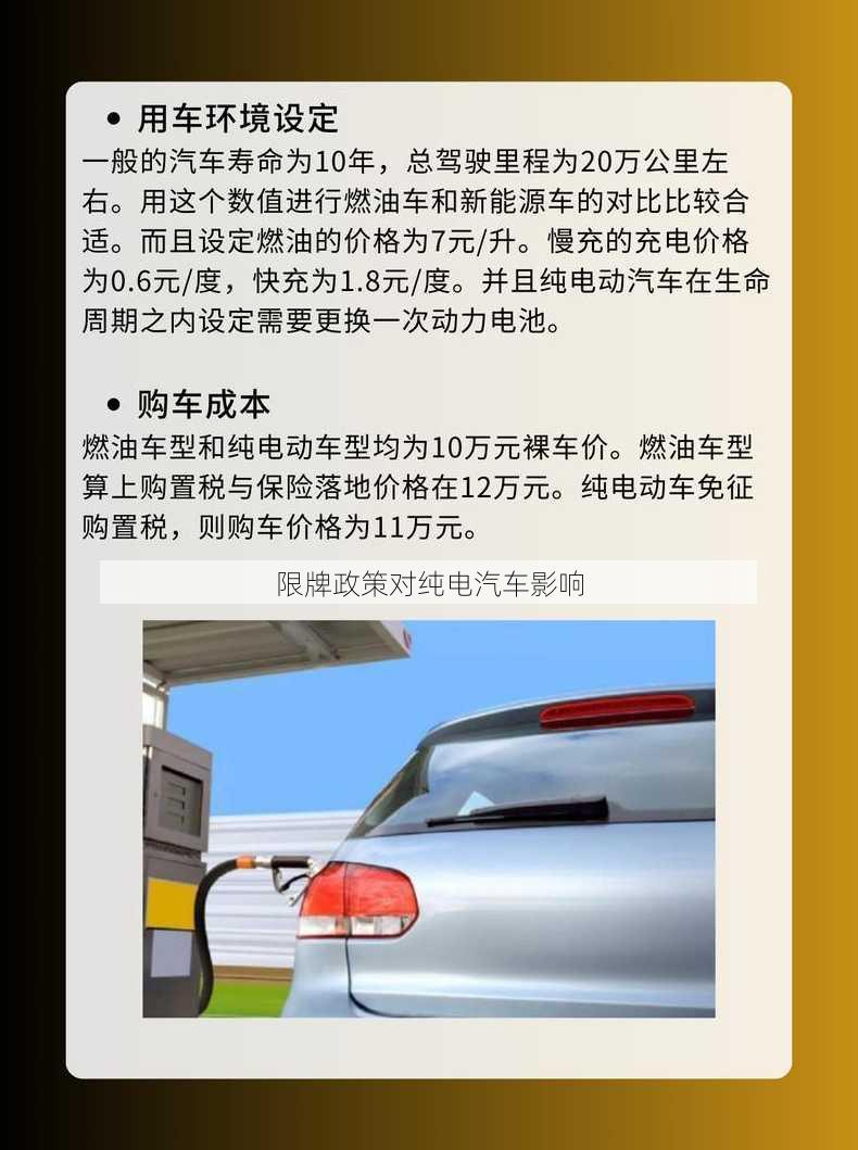 限牌政策对纯电汽车影响