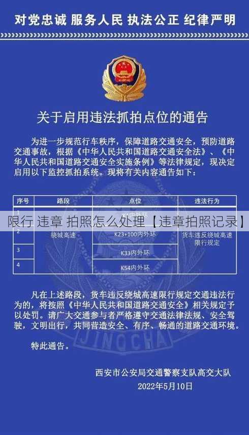 限行 违章 拍照怎么处理【违章拍照记录】