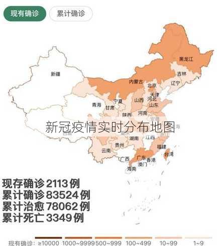 新冠疫情实时分布地图