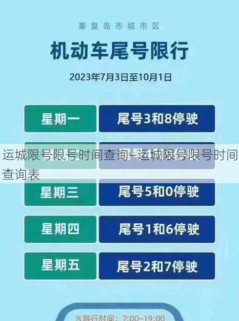 运城限号限号时间查询—运城限号限号时间查询表