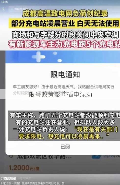 限号政策影响插电混动