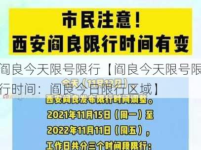 阎良今天限号限行【阎良今天限号限行时间：阎良今日限行区域】