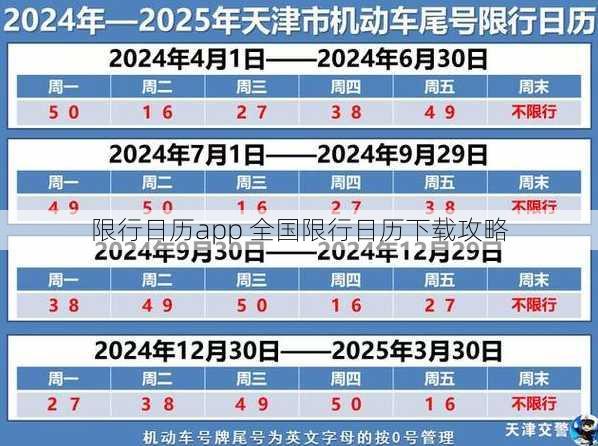 限行日历app 全国限行日历下载攻略