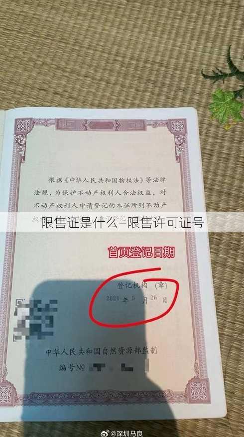 限售证是什么—限售许可证号