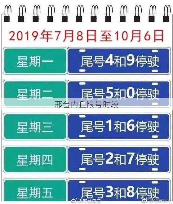 邢台内丘限号时段