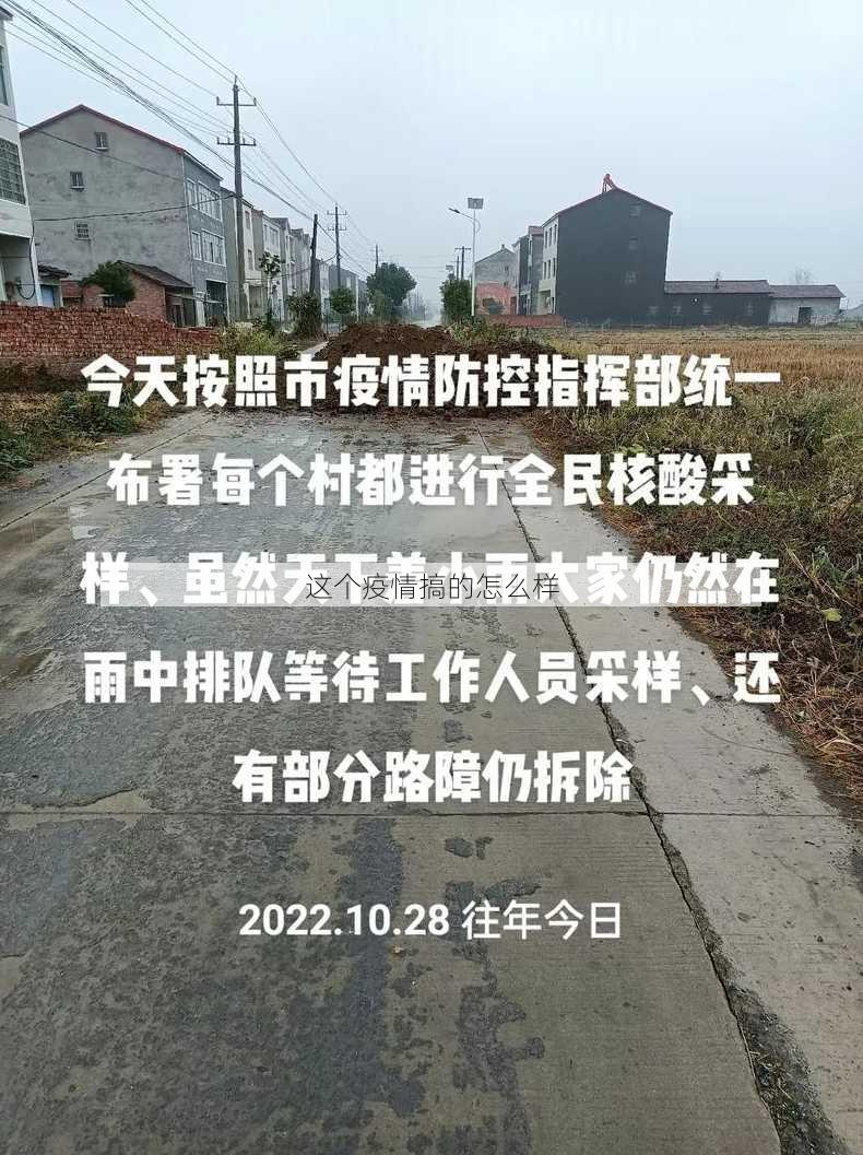 这个疫情搞的怎么样