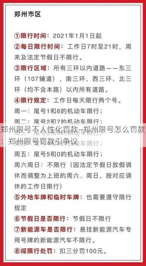 郑州限号不人性化罚款—郑州限号怎么罚款：郑州限号罚款引争议