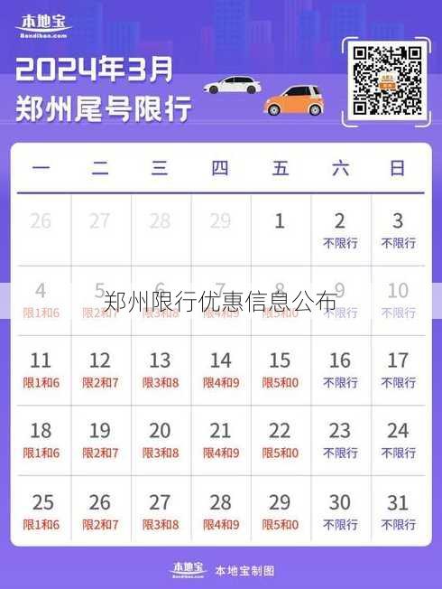 郑州限行优惠信息公布