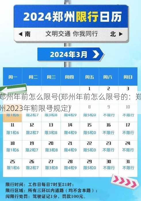 郑州年前怎么限号(郑州年前怎么限号的：郑州2023年前限号规定)