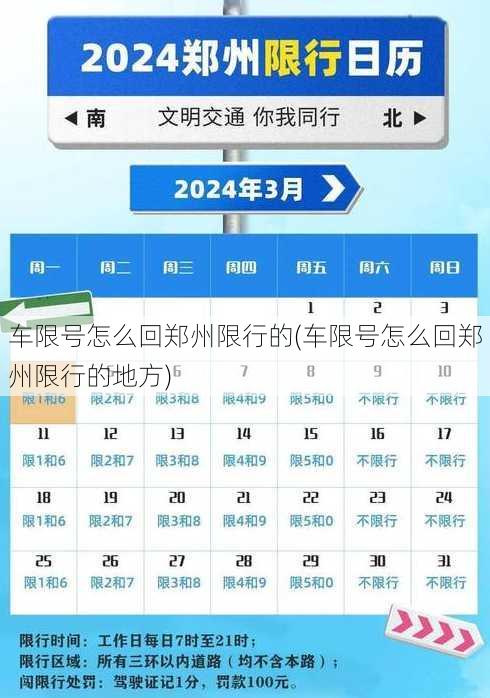 车限号怎么回郑州限行的(车限号怎么回郑州限行的地方)
