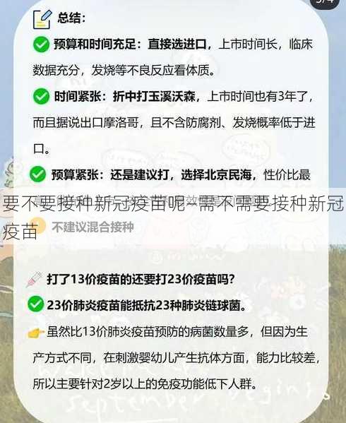 要不要接种新冠疫苗呢—需不需要接种新冠疫苗