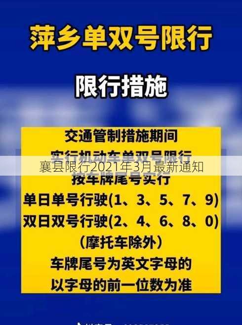 襄县限行2021年3月最新通知