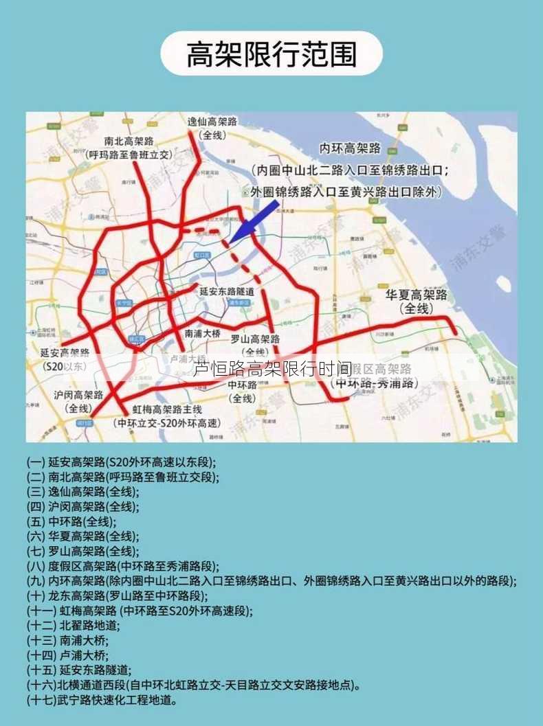 芦恒路高架限行时间