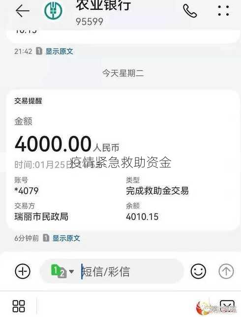 疫情紧急救助资金