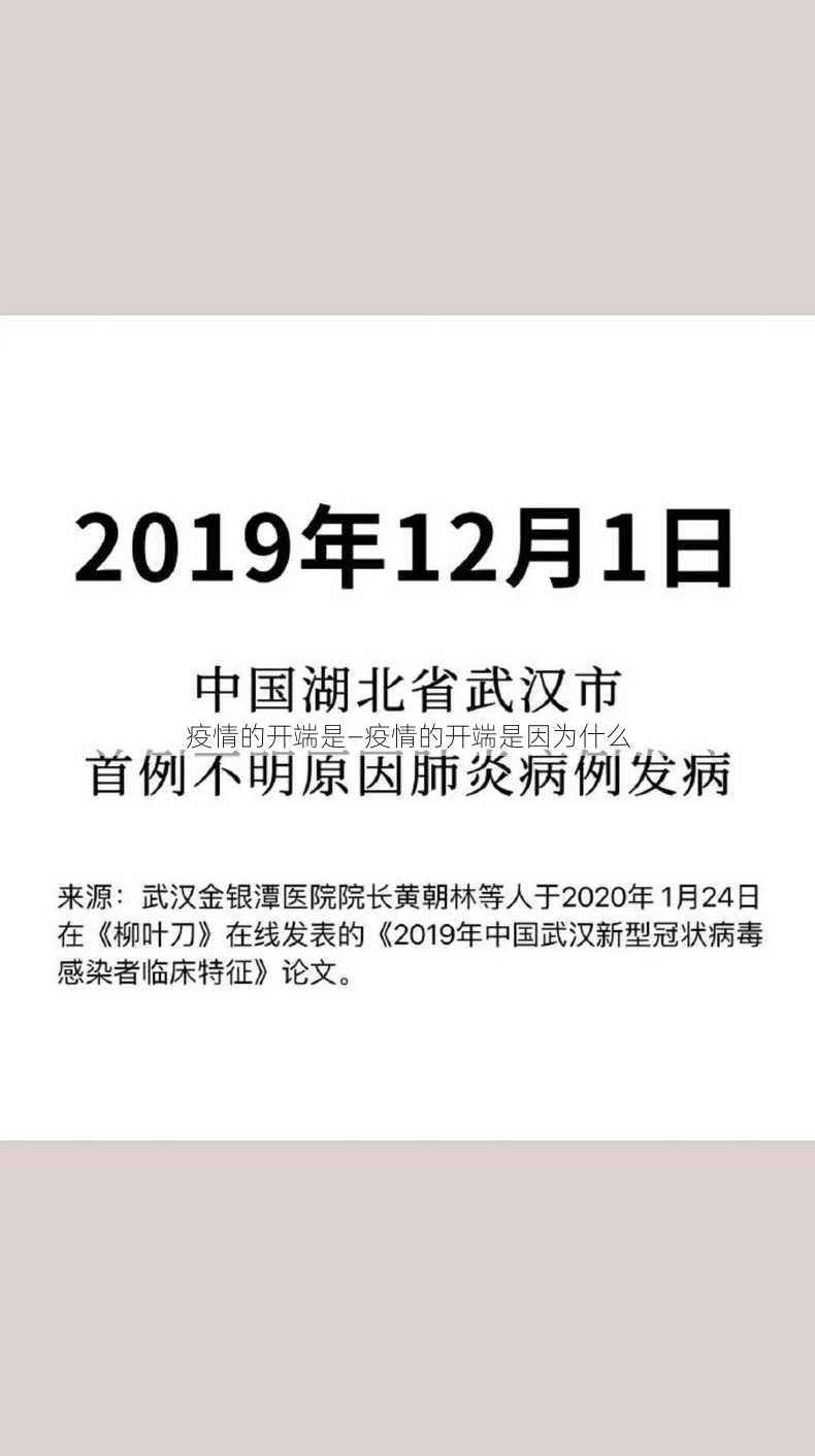 疫情的开端是—疫情的开端是因为什么