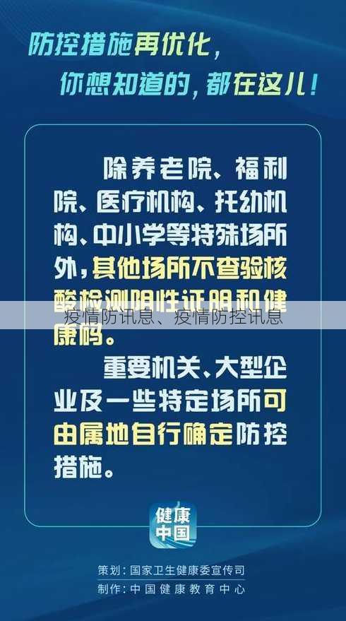 疫情防讯息、疫情防控讯息