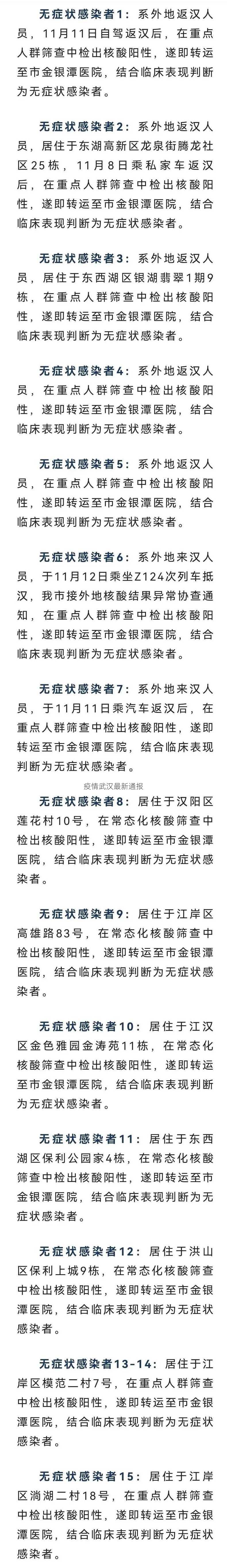 疫情武汉最新通报