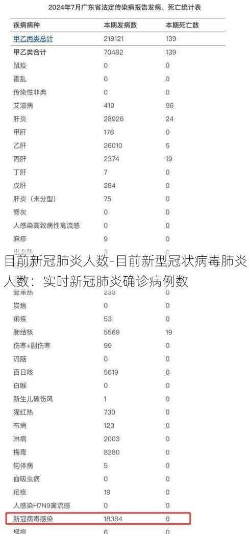 目前新冠肺炎人数-目前新型冠状病毒肺炎人数：实时新冠肺炎确诊病例数