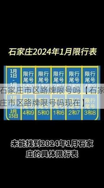 石家庄市区路牌限号吗【石家庄市区路牌限号吗现在】