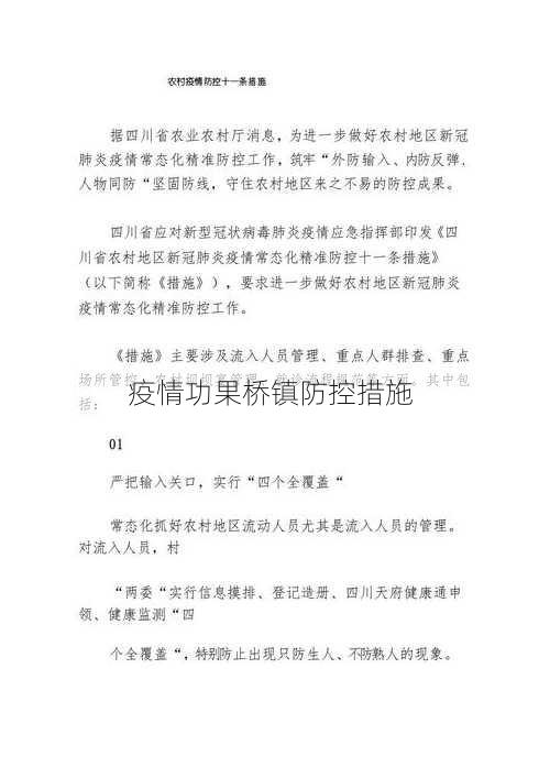 疫情功果桥镇防控措施