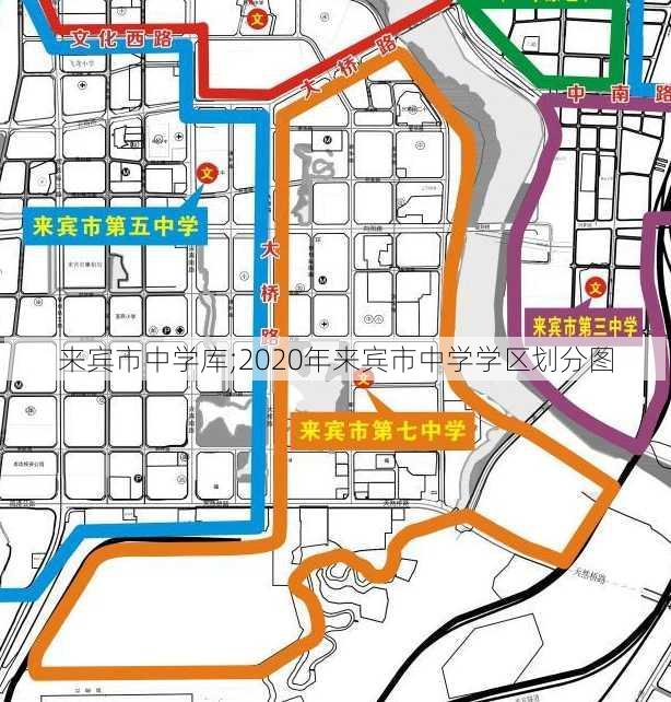 来宾市中学库;2020年来宾市中学学区划分图