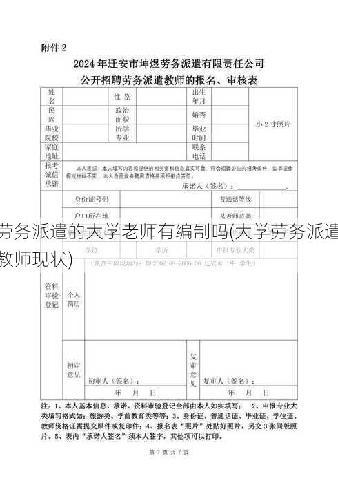 劳务派遣的大学老师有编制吗(大学劳务派遣教师现状)